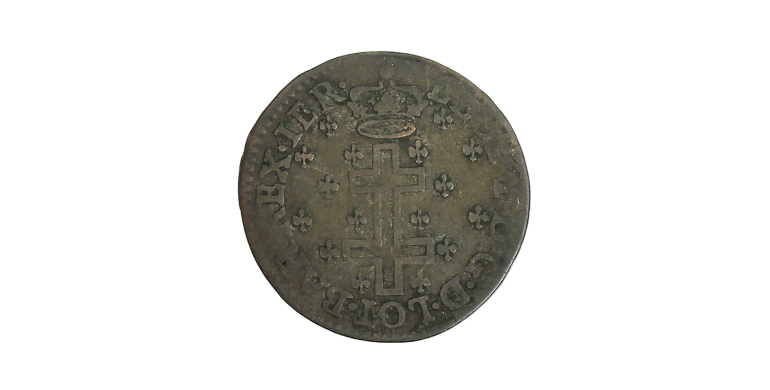 Monnaie, Lorraine, Sol ou pièce de 12 deniers, Léopold Ier, Argent, 1726, Nancy, P15394