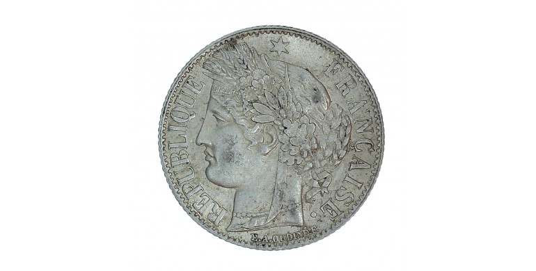 Monnaie, France, 1 Franc, Cérès, IIIème République, Argent, 1872, Bordeaux (K), P15411