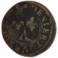 Monnaie, Arches Et Charleville, Denier tournois, Charles II de Gonzague, Cuivre, 1653, Charleville, P11438