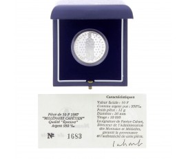 Monnaie de Paris, 10 Francs BE Millénaire Capétien, Argent, 1987, Pessac, P15712