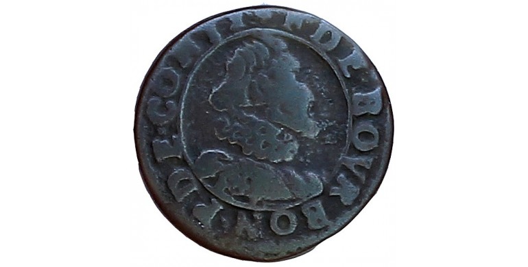 Monnaie, Château-Regnault, Double tournois, François de Bourbon-Conti, Cuivre, N.d., Château-Regnault, P11440