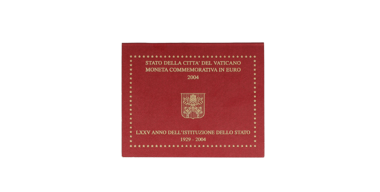 Vatican, 2 euro BU 75ème anniversaire de l'institution de l'Etat de la cité du Vatican, 2004, C10574