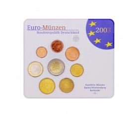 Allemagne, Série officielle BU de pièces d'usage courant, Karlsruhe (G), 2003, C10581