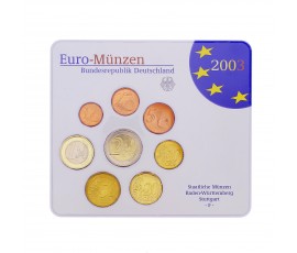 Allemagne, Série officielle BU de pièces d'usage courant, Stuttgart (F), 2003, C10583