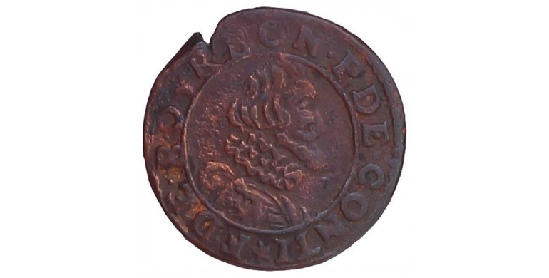Monnaie, Château-Regnault, Double tournois, François de Bourbon-Conti, Cuivre, N.d., Château-Regnault, P11441
