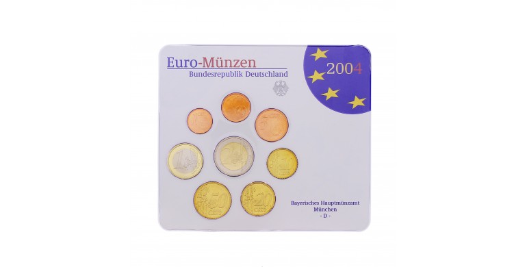 Allemagne, Série officielle BU de pièces d'usage courant, Munich (D), 2004, C10586