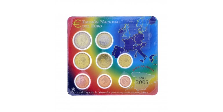 Espagne, Série BU officielle de pièces d'usage courant, 2003, C10593