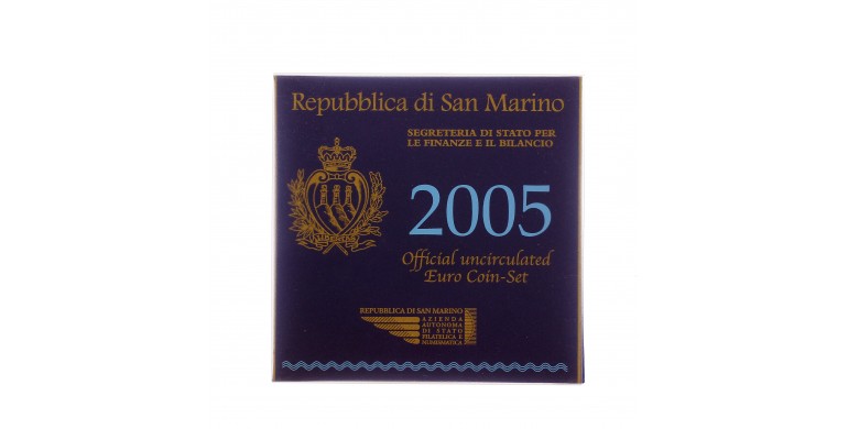 Saint Marin, Série Euro BU, 2005, 9 pièces, C10609