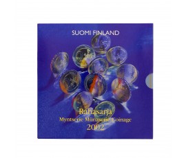 Finlande, Coffret officiel Euro BU , 2002, 9 pièces, C10614
