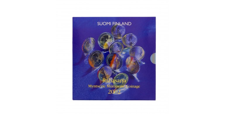 Finlande, Coffret euro BU officiel, 2002, 9 pièces, C10614
