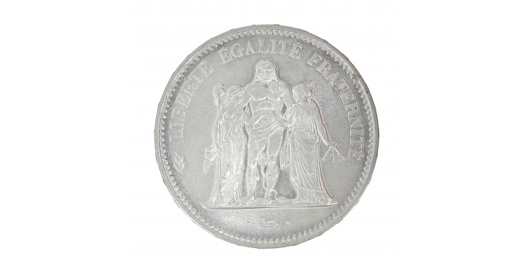 Monnaie, France, 50 Francs Hercule - Avers 20 Francs, Vème République, Argent, 1974, P14286