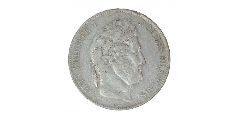 Monnaie, France, 5 Francs, Louis Philippe Ier, Argent, 1845, Bordeaux (K), P14310