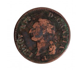 Monnaie, France, Sol à l'Ecu, Louis XVI, cuivre, 1786, Nantes, P15727