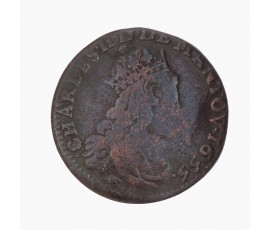 Monnaie, Principauté d'Arches-Charleville, 1 liard, Charles II, cuivre, 1655, Charleville, P15730