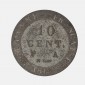 Monnaie, Guyane Française, 10 centimes, Louis XVIII, billon, 1818, Paris, P15739