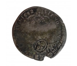 Monnaie, France, Quinzain aux 8 L, Louis XIV, billon, 1692, Bordeaux, P15741