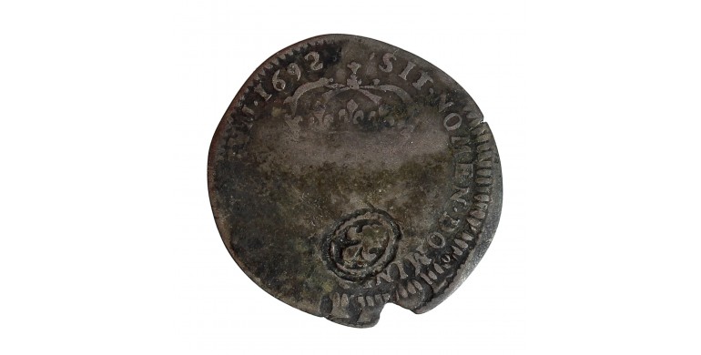 Monnaie, France, Quinzain aux 8 L, Louis XIV, billon, 1692, Bordeaux, P15741