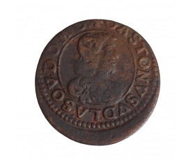 Monnaie, France, Double Tournois, Gaston d'Orléans, cuivre, 1641, P15744