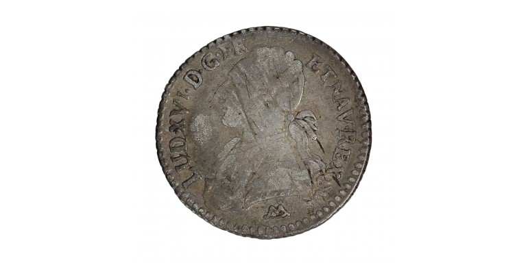 Monnaie, France, 1/10 Ecu, Louis XVI, argent, 1789, Montpelier, P15746
