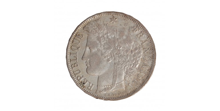 Monnaie, France, 5 Francs, Cérès, IIème République, Argent, 1851, Bordeaux (K), P14354