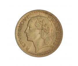 Monnaie, France, 5 Francs Lavrillier, IIIème République , Bronze-aluminium, 1940, P14395