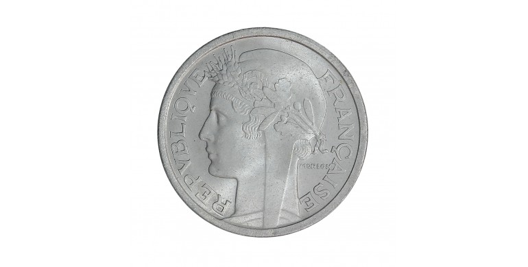 Monnaie, France, 2 Francs Morlon, Aluminium, 1950, Beaumont-le-Roger (B), P14406
