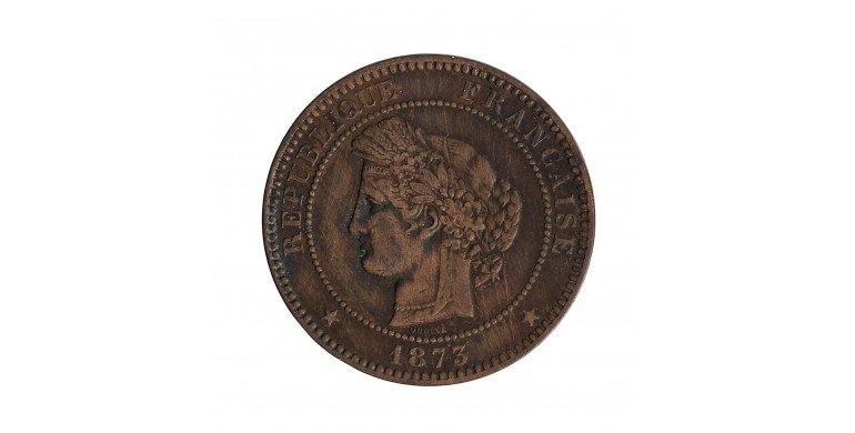 Monnaie, France, 10 centimes Cérès, IIIème République, Bronze, 1873, Paris (A), P14463