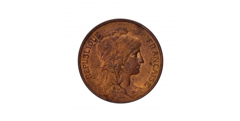 Monnaie, France, 5 centimes Daniel Dupuis, IIIème République, Bronze, 1917, P14475