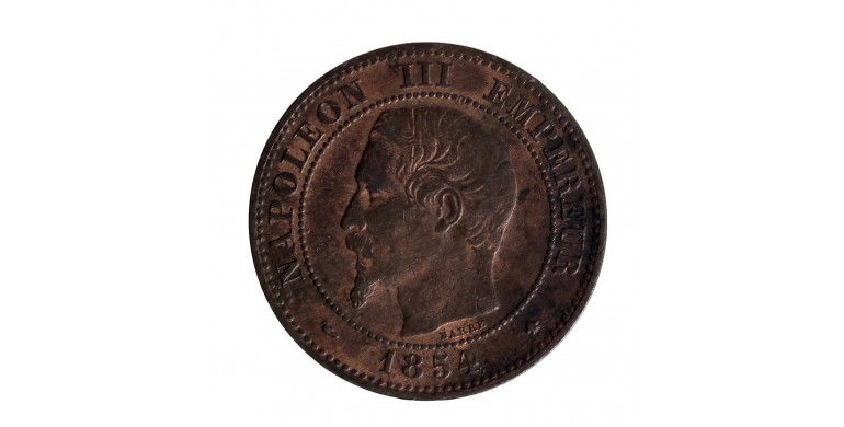 Monnaie, France, 2 Centimes, Napoléon III, 1854, Bronze, Strasbourg (BB), P14503
