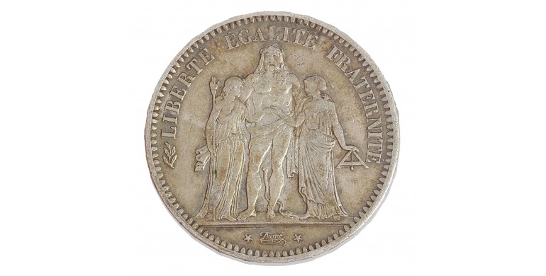 Monnaie, France, 5 Francs Hercule, IIème République, Argent, 1849, Paris (A), P14385