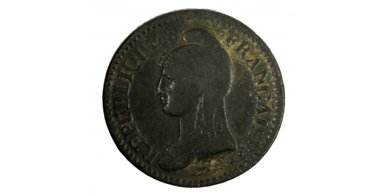 Monnaie, France, Un décime, Directoire, Cuivre, An 5, Paris (A), P14467