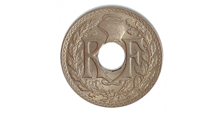 Monnaie, France, 5 centimes Lindauer, IIIème République, Cupro-nickel, 1917, P14485