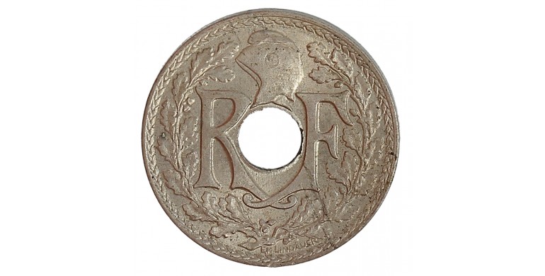 Monnaie, France, 5 centimes Lindauer, IIIème République, Cupro-nickel, 1918, P14486