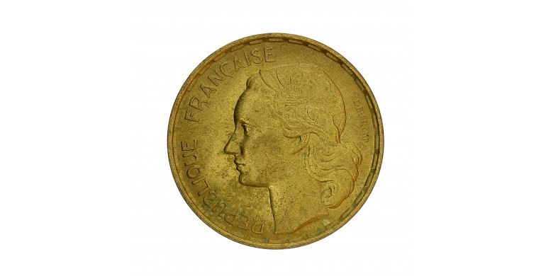 Monnaie, France, 50 Francs Guiraud, Vème République, 1954, Bronze-aluminium, Beaumont Le Roger (B), P14291