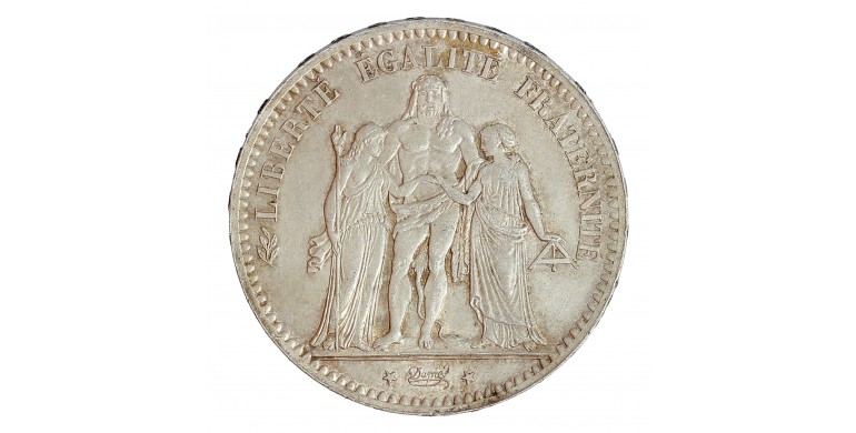 Monnaie, France, 5 Francs Hercule, IIIème République, Argent, 1877, Paris (A), P14392