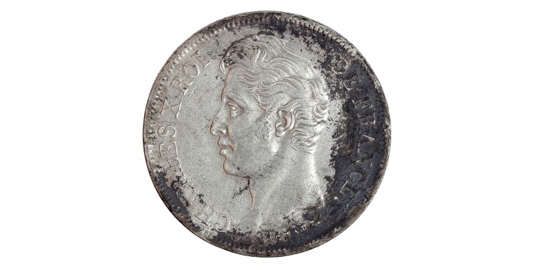 Monnaie, France, 5 Francs, Charles X, Argent, 1828, Lille (W), P14365