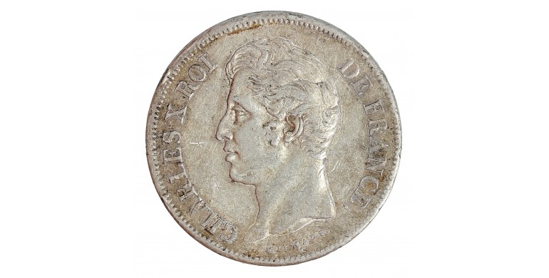 Monnaie, France, 5 Francs, Charles X, Argent, 1827, Paris (A), P14362