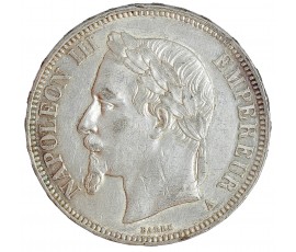 Monnaie, France, 5 Francs, Napoléon III, Argent, 1869, Paris (A), P14345