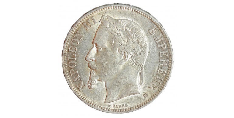 Monnaie, France, 5 Francs, Napoléon III, Argent, 1868, Strasbourg (BB), P14339