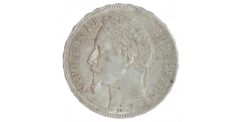Monnaie, France, 5 Francs, Napoléon III, Argent, 1867, Strasbourg (BB), P14336