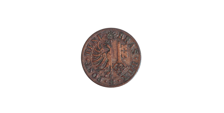 Monnaie, Suisse, 4 centimes, Canton de Genève, 1839, billon, Genève, P15366