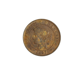 Monnaie, France, IIIème République,1 centime Cérès, 1897, Bronze, P15483