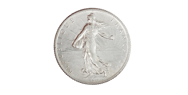 Monnaie, France, 5 Francs Semeuse, Véme République, 1914, Argent, Castelsarrasin (C), P15484