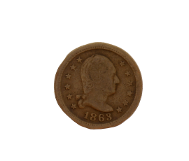 Monnaie, Etats-Unis - Guerre Civile, 1 Medal, Georges Washington Wilson, 1863, Cuivre, P15491