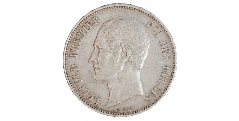 Monnaie, Belgique, 5 Francs, Léopold Ier, Argent, 1851, P15508