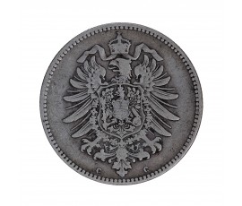 Monnaie, Allemagne, 1 Mark, Wilhelm II, Argent, 1876, Francfort sur le Main, P15526