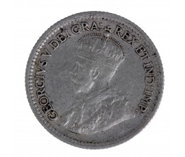 Monnaie, Canada, 5 Cents, George V, 1917, Argent, Londres, P15528