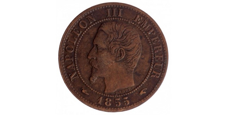 Monnaie, France, 2 centimes, Napoléon III, Bronze, 1862, Bordeaux (K), P14511