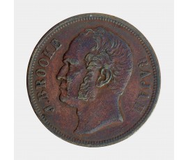 Monnaie, Malaisie, 1 cent, James Brooke, cuivre, 1863, Birmingham, P15546