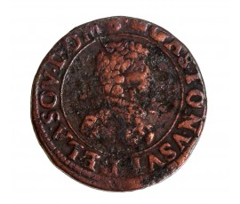 Monnaie, France, Double Tournois, Gaston d'Orléans, cuivre, 1630, P15552